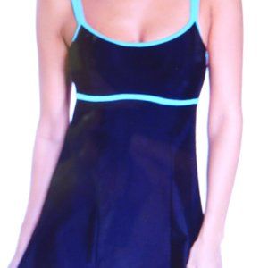 One Piece Swim Dress XXXL Blue - New No Tags